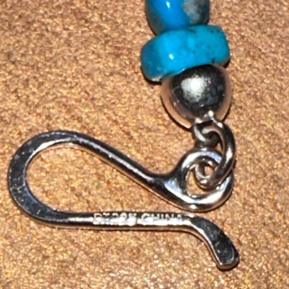 Turquoise & Rhodochrosite bead necklace with pendant by Jay King - Picture 10 of 14